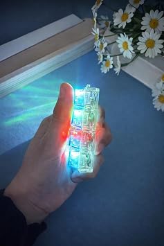 Fidget Anti Stres Oyuncak, Işıklı Mekanik Klavye, 4'lü Click Sesli Tuş, Şeffaf LRS6520656065206