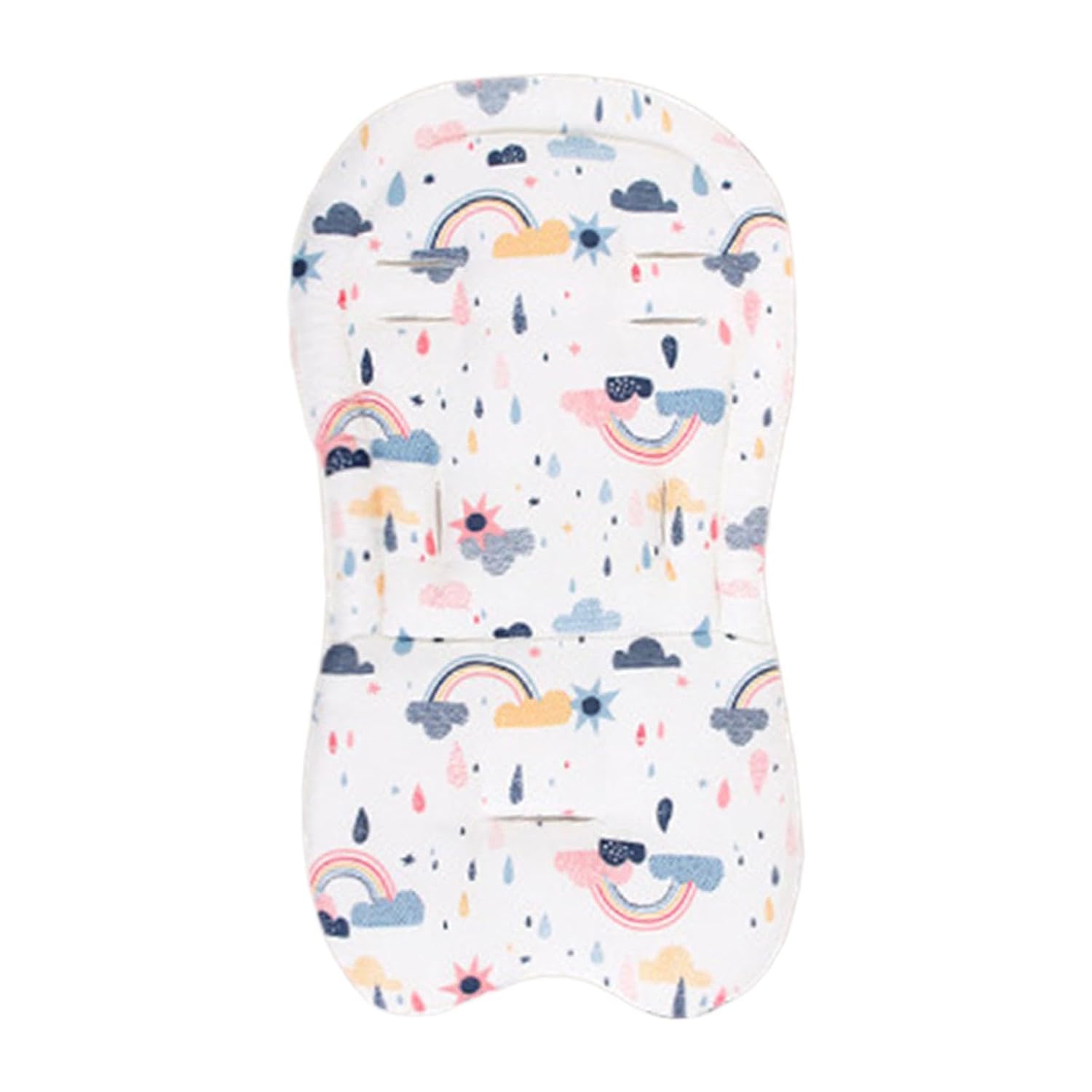 Wmqbjta Insert with Stroller Liners, High Chair Support Cushion, Rainbow