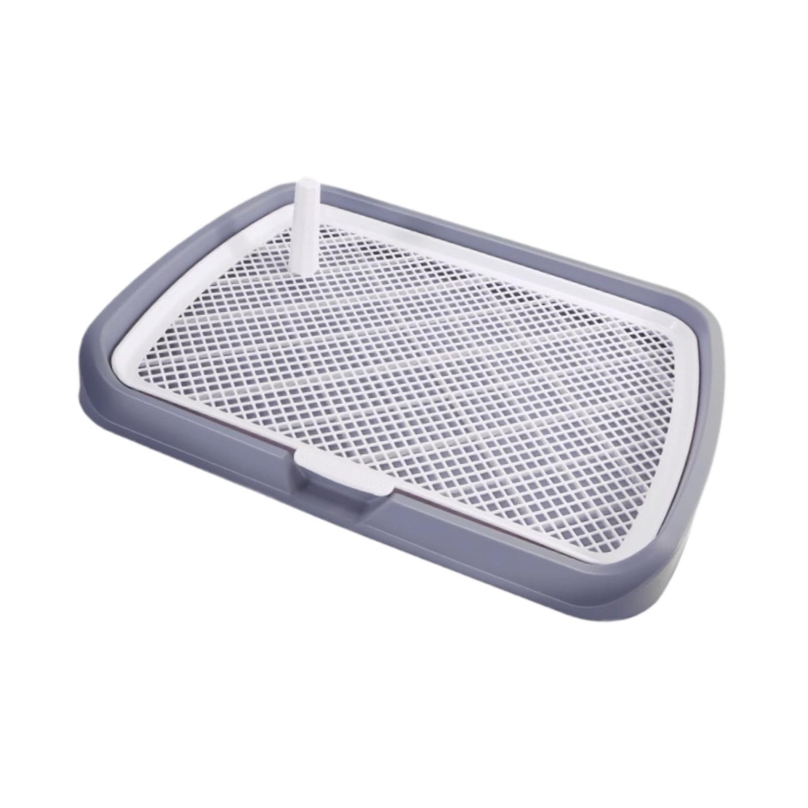 Bac à litière pour chien facile à nettoyer avec grille amovible