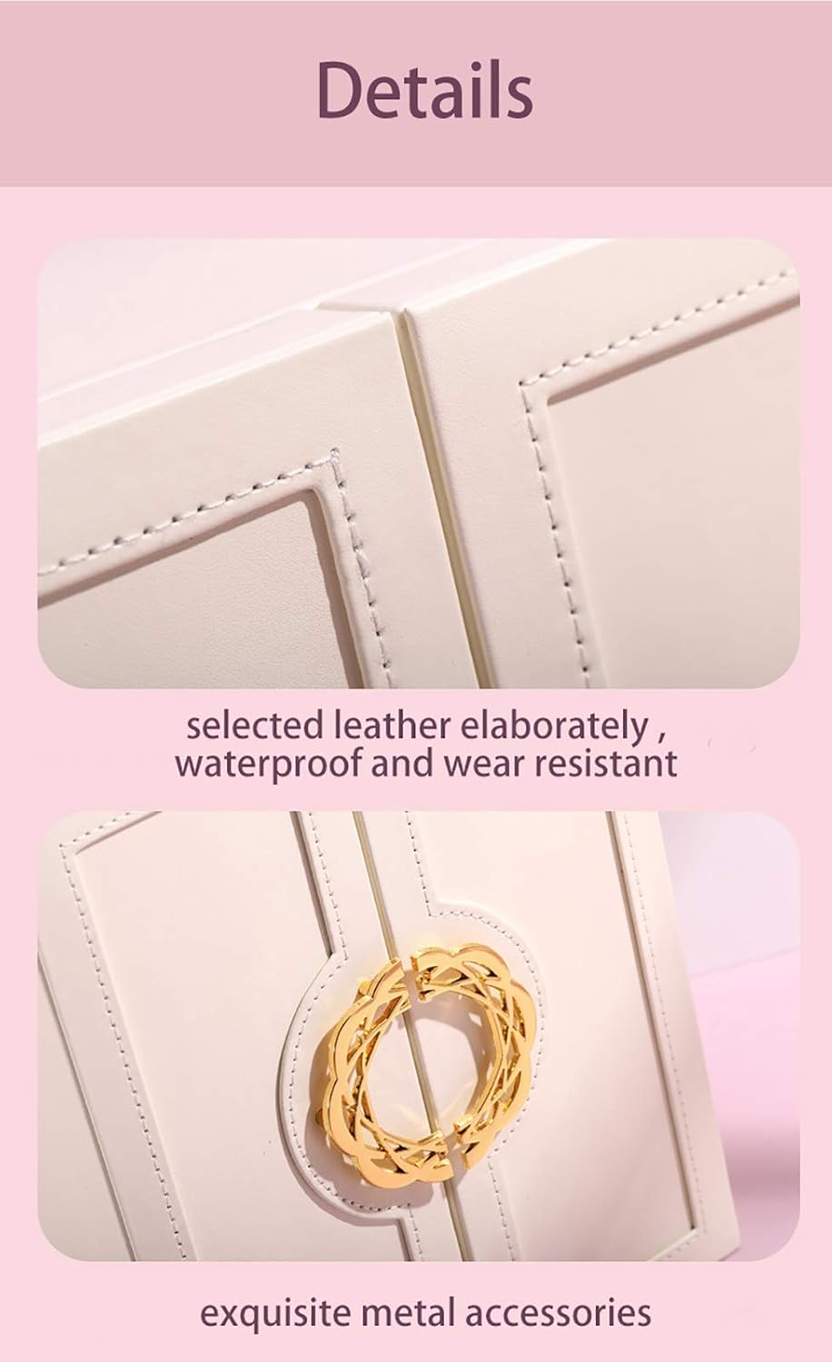 AOSIFIEL Large Stand up Jewelry Boxes Organizers/Case with 5 Drawers Gift for Women Teen Girls Kids Big Jewelry Case/Holder Faux Leather Jewelry Storage/Chest Necklaces,Bracelets,Earring,Ring,Watches Storage/Organizers boxes (Blue) : Clothing, Shoes & Jewelry