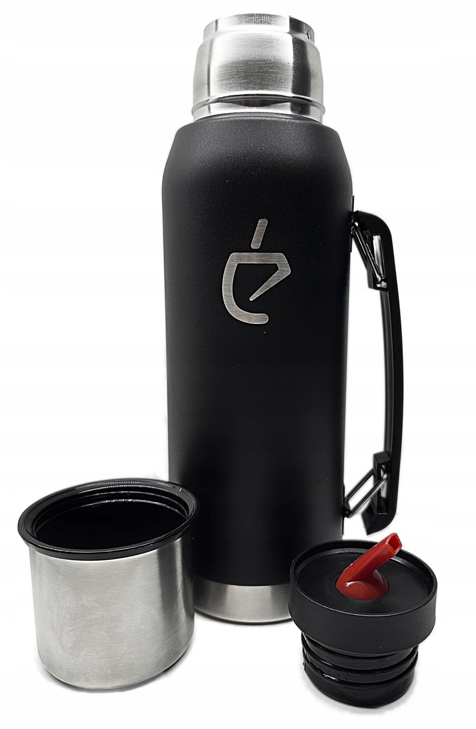 Set Yerba Mate per Principianti: Tazza Torpedo da 280 ml, Bombilla Nera, borraccia termica da 1L e Spazzola – Kit Completo in Acciaio Inox, Senza BPA, Confezione Regalo