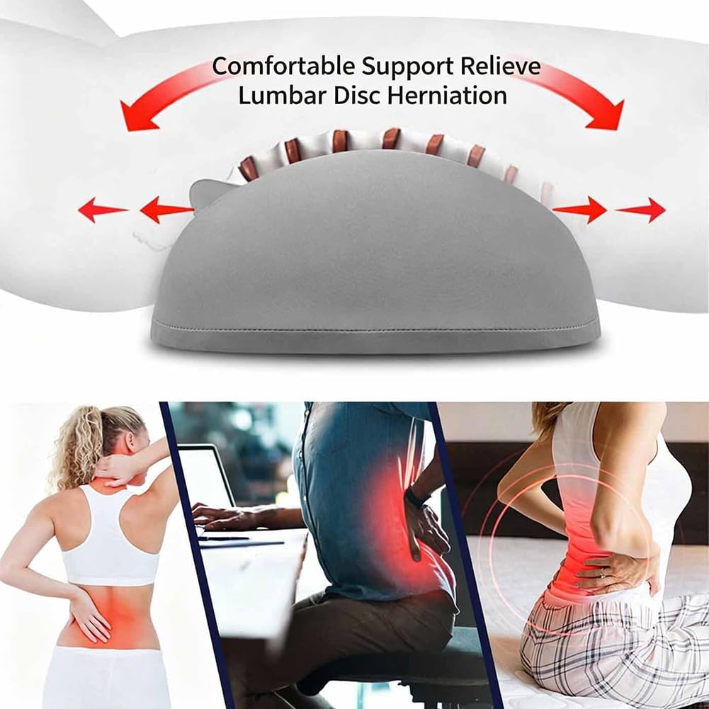 Cuscino sciatica per supporto lombare, ergonomico, in memory foam, per chi dorme sulla schiena, sul fianco, sullo stomaco, cuscino multiuso per letto, ufficio, auto, divano