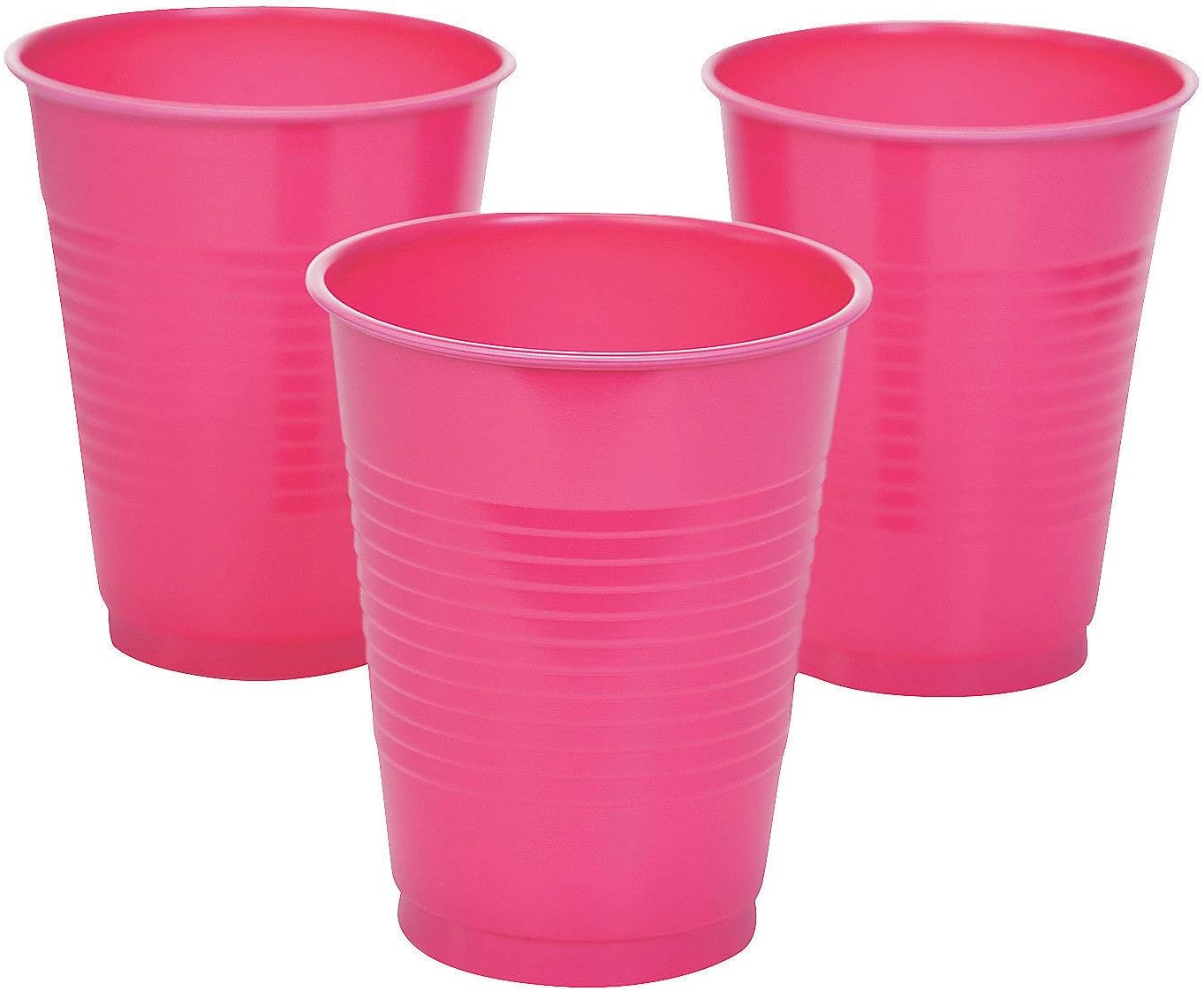 Fun Express 16oz Hot Pink Plastic Cup for Party Party
