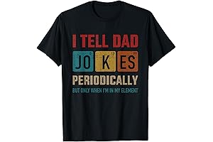 Vintage Father's Day Humor Tee Shirt: I Tell Dad Jokes Periodically