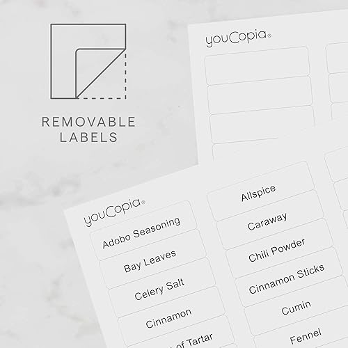 Miniatura 3 de YouCopia SpiceStack - Organizador ajustable para especias, 24 botellas de condimentos y especias para armario de cocina y organización de despensa