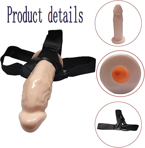 Miniatura 4 de Consoladores de silicona con correa para llevar, eje hueco, juguetes sexuales para adultos, estimulador de punto G de silicona desmontable,