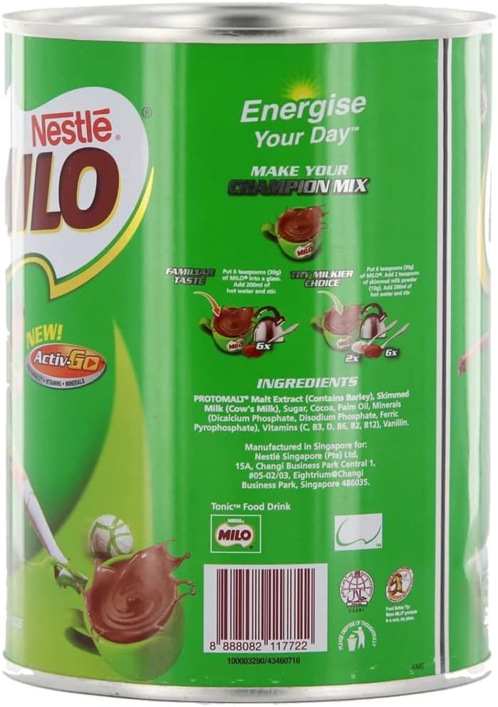 Nestles Milo Activ Go Cocoa Malt Beverage, Each 400g, Pack of 2 (From Malaysia) - Image 3 thumbnail
