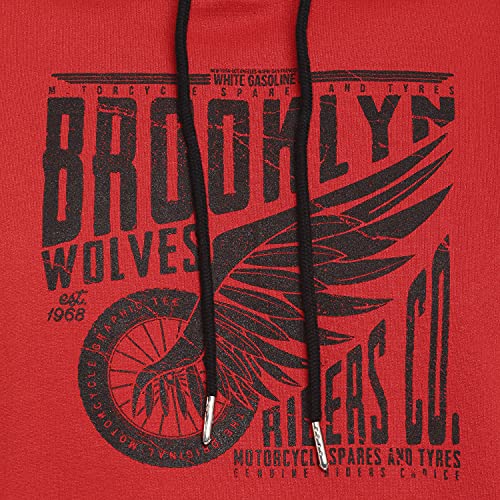 Image of Deniklo Mens Polyester Hooded Neck Sweatshirt