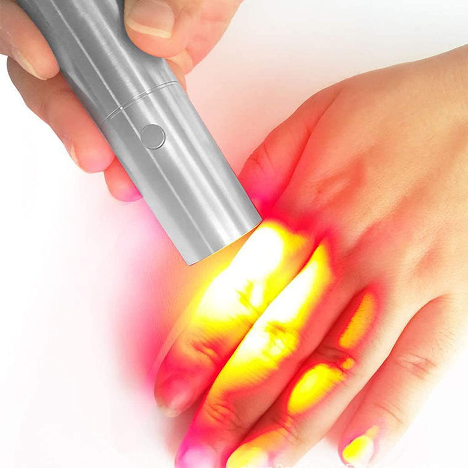 Dispositivo De Terapia De Luz Roja De Mano, Antorcha De Terapia De Luz De Carga USB 3 LED, Alivio del Dolor De Articulaciones Y Músculos, para Espalda, Cuello, Hombros, Rodillas, Manos