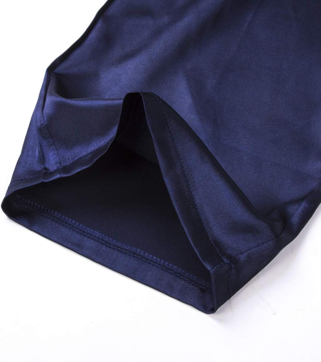 Men's Satin Pajama Pants, Sleepwear Long Pajama Bottoms with Drawstring Loungwear Pjs Pants - Image 6