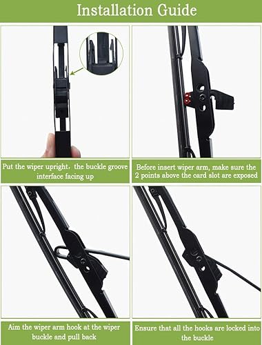 Miniatura 6 de VTOGOI Escobillas de repuesto para limpiaparabrisas para Ford Ranger 1995-2011Chevry HHR 2006-2011Jeep Cherokee 1997-2001, calidad original de