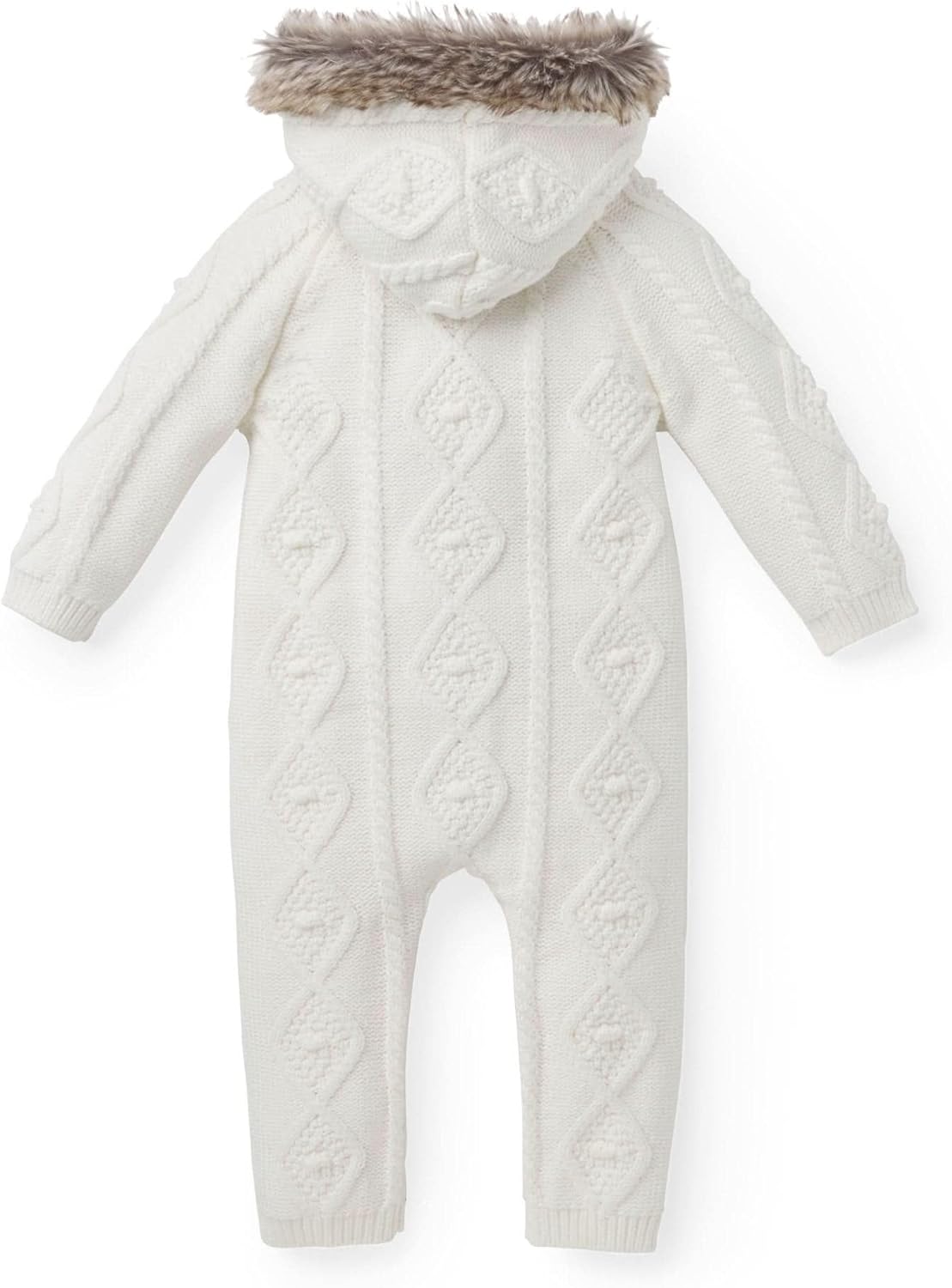 Hope & Henry Long Sleeve Organic Cotton Sweater Romper with Hood - Image 7