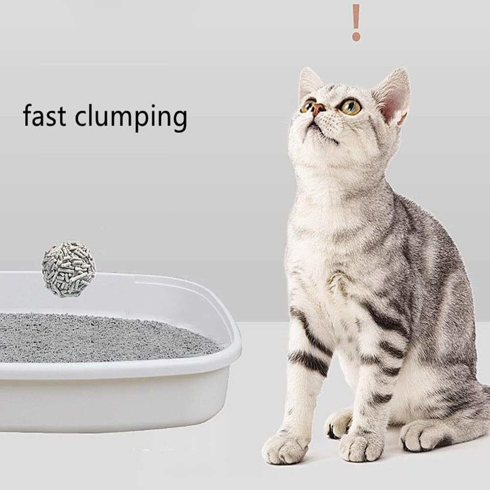 Fibras vegetales naturales ecológicas compuestas de carbón activado para gatos arena de tofu para gatos arena para gatos flushable para gatos (6L)