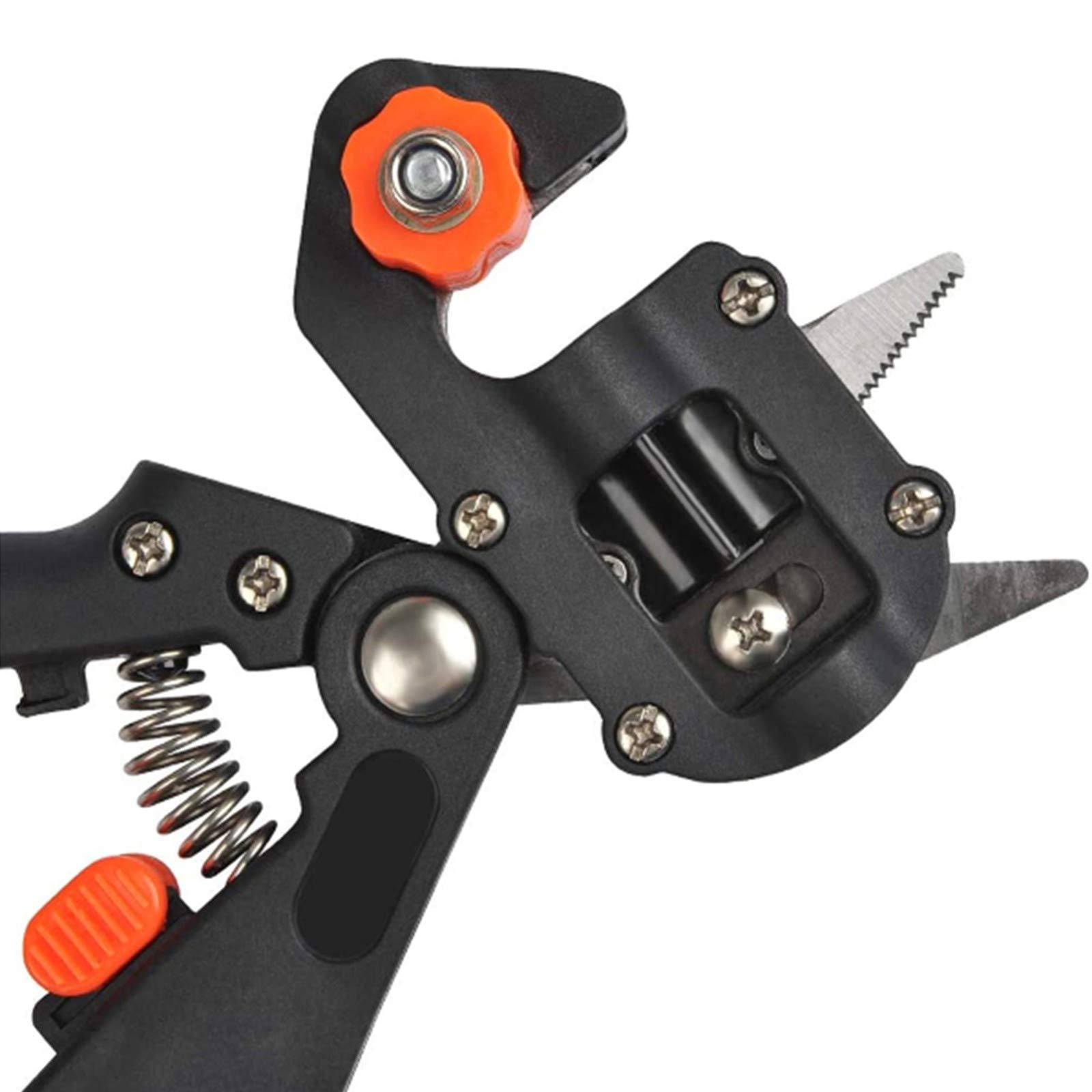 Kit di attrezzi per innesti da giardino, kit di strumenti per innesti 2 in 1 cesoie per potatura con lame di ricambio e 2 nastri per innesti, per ramo di piante stelo vite albero da frutto innesto gi