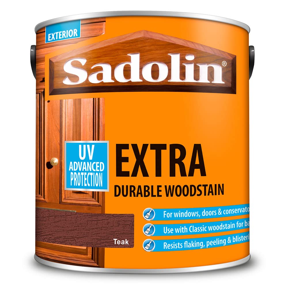 Sadolin 2.5 Litre Extra Durable Woodstain Teak