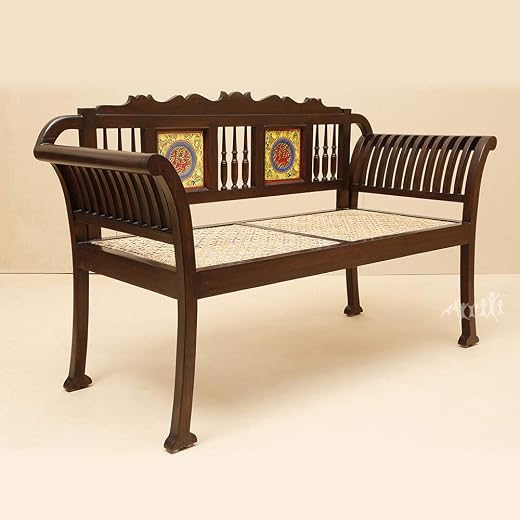 AAKRITI ART CREATIONS Bench Double Seater