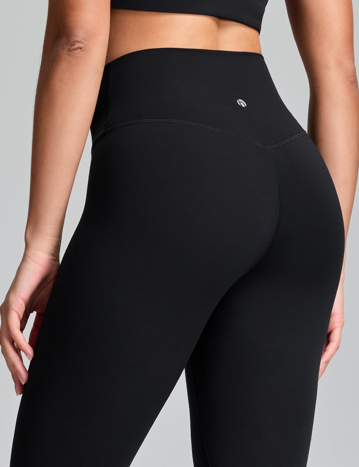 HeyNuts No Front Seam Workout Leggings 25", Black, M image 4