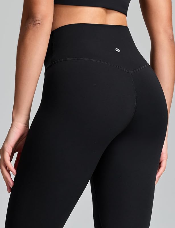 HeyNuts No Front Seam Workout Leggings 25", Black, M image 4