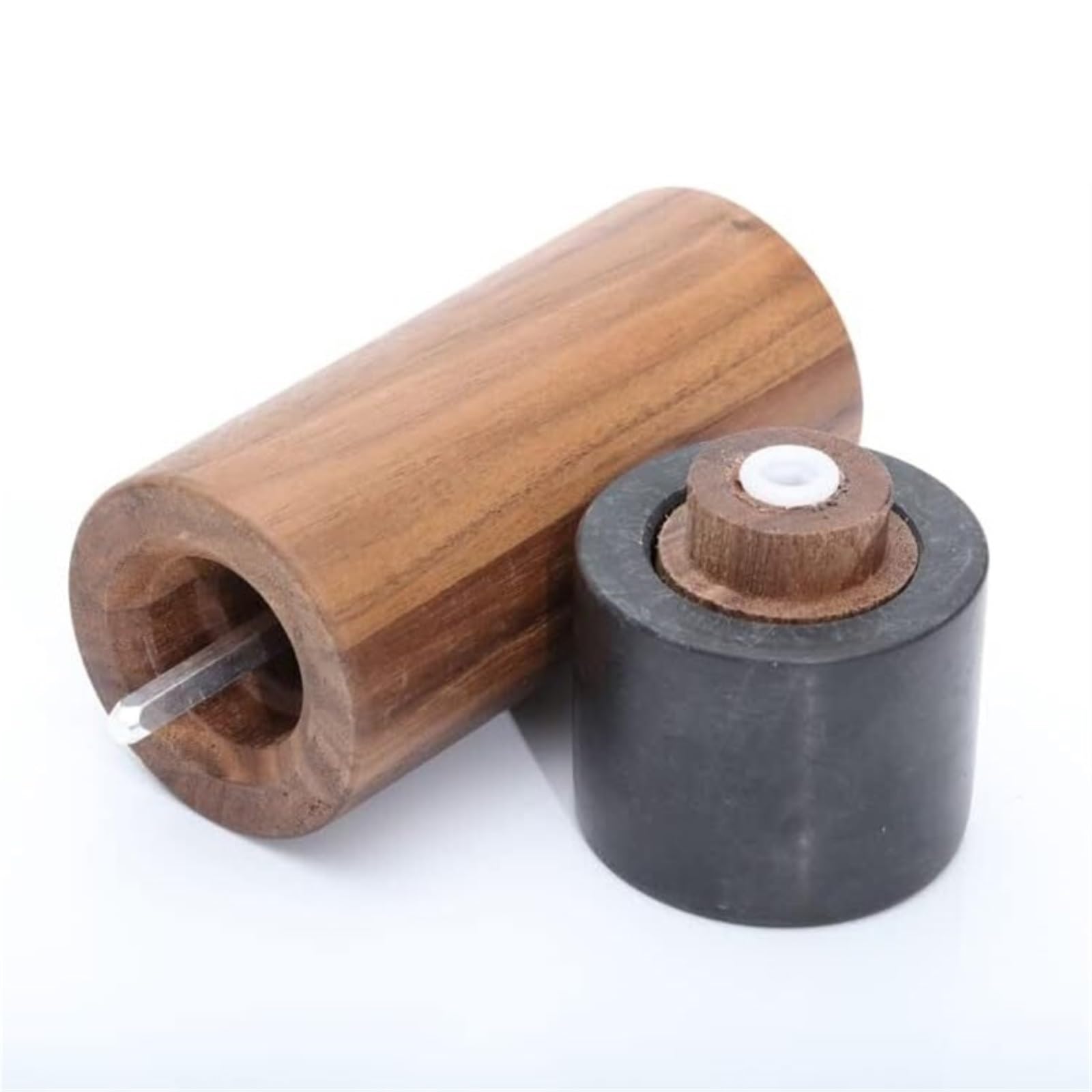 Młynek Do Przypraw Pieprzu Drewniany Młynek Do Pieprzu, Ceramiczny Mielenia Soli Z Możliwością Ponownego Napełnienia, Ręczne Młynki Do Różnych Przypraw(B,2pcs)