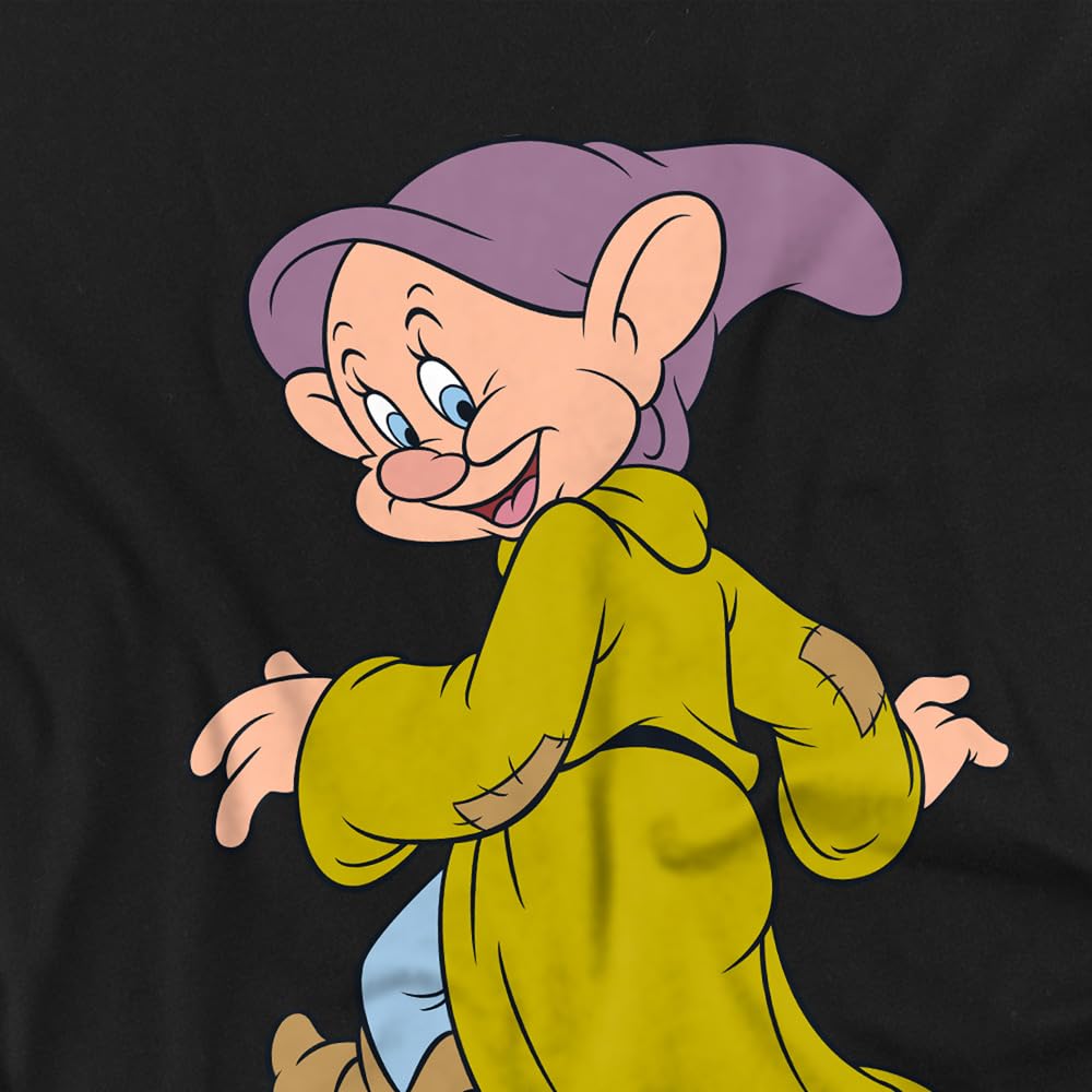 Disney Snow Bianco And The Seven Dwarfs, Dopey Poses Felpa Bambini, Nero, 12–13 A
