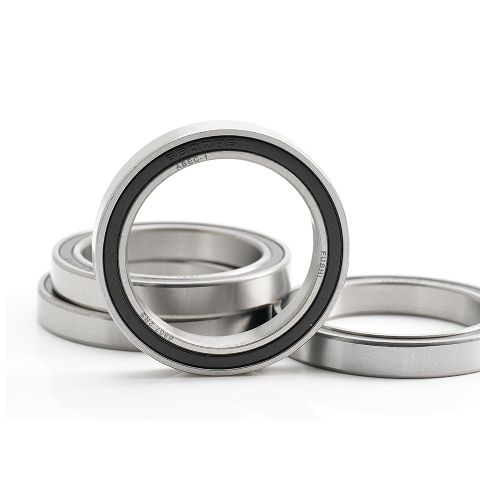 MIELEU Thin Wall Ball Bearings Roulement 6807-2RS (10 pièces) 35 * 47 * 7mm, Section Mince métrique, roulements à Billes 6807 2RS 6807RS 61807RS for Ball Bearing Skate Bearings