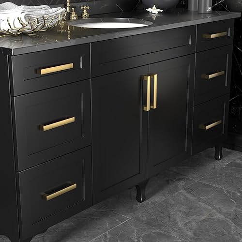 Miniatura 8 de 1 paquete de manijas de metal sólido para gabinetes de cocina de 7.5 pulgadas  Paquete de 1 unidad de manijas de metal sólido para cajones de