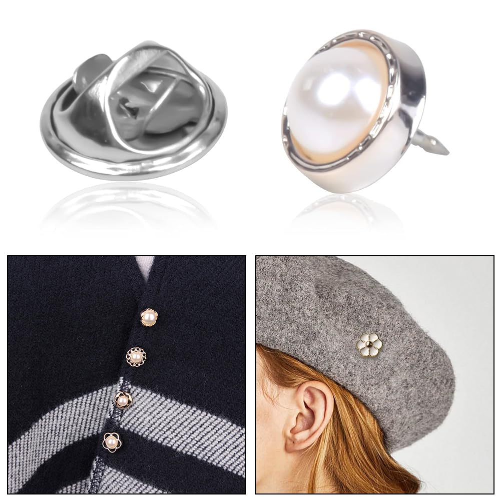 Broche de Sécurité avec Boutons Invisibles - 40 Pièces pour Chemise