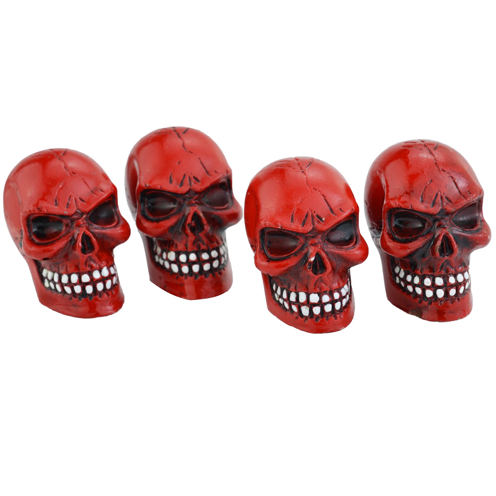 Amazon.com: Abfer Skull Tire Wheel Air Cap Valve Stem Covers Car