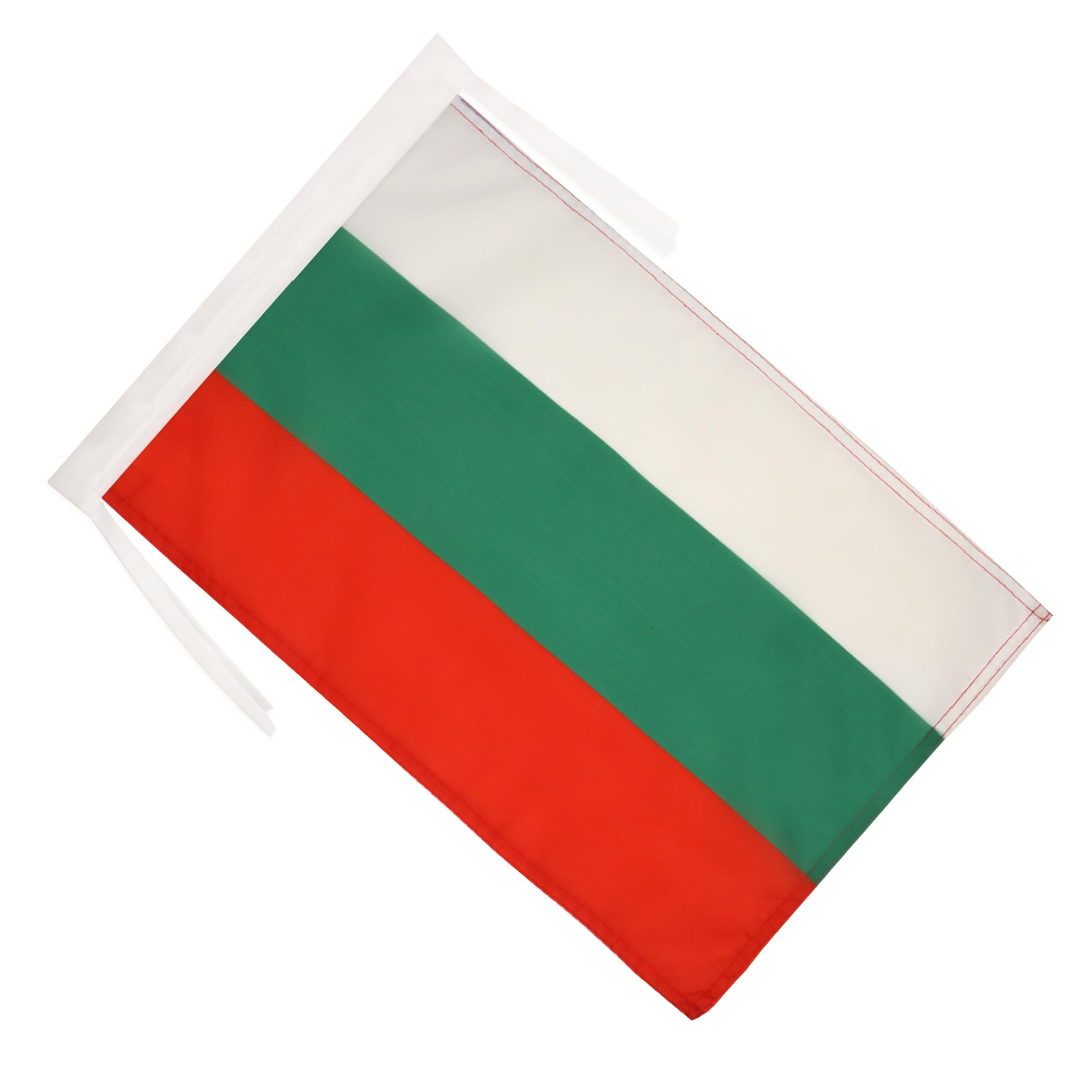 Drapeau Bulgarie avec Cordelettes, 45cm x 30cm