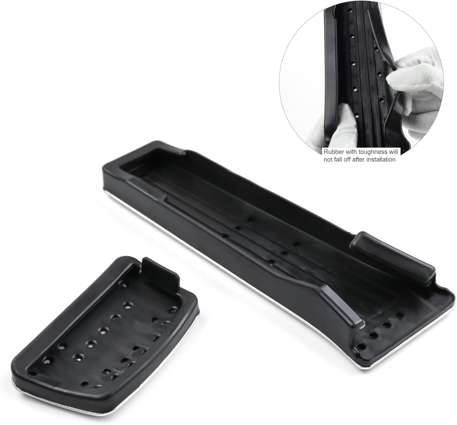 Compatible with Kia Sportage K5 GT-Line Accessories Compatible with Hyundai Tucson Santa Sonata Palisade Accessories Car Foot Pedal Covers Pedals Pads -Silver