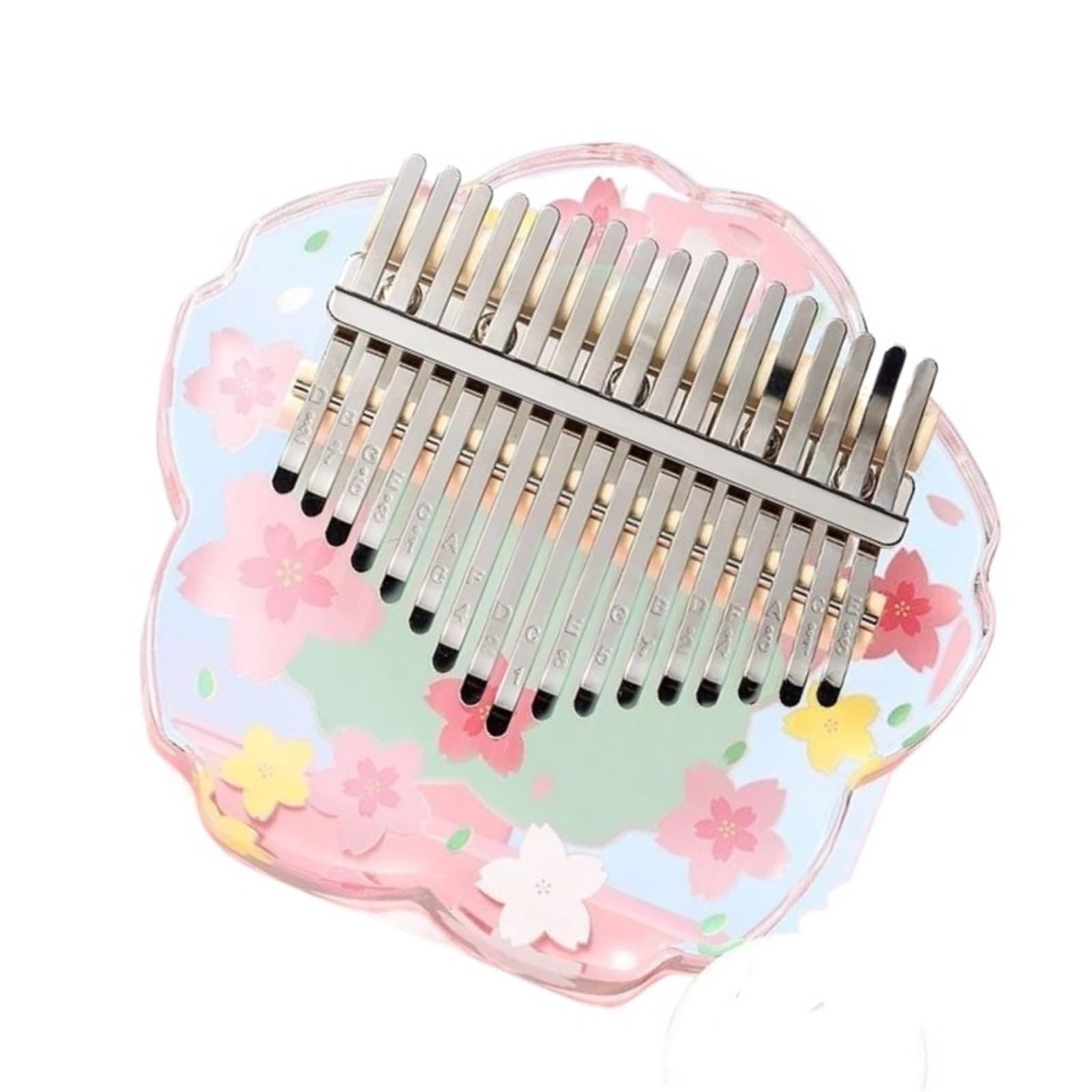 Kalimba Kalimba Akrylowa 17/21 Klawiszowa Świetlista I Przezroczysta Idealna Dla Początkujących(21 keys)