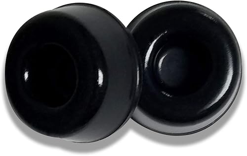 Miniatura 5 de Tope de puerta de pared (pequeño), parachoques y protector de pared. Tope de puerta autoadhesivo con amortiguación de sonido (transparente, 2)