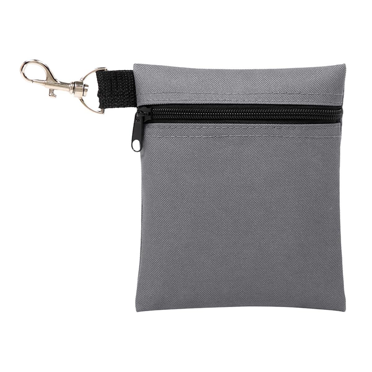 Scott Edward Golf Tee Pouch Travel Gear Professional Zipper Golf Tee/Ball Pouch Bag with Metal Lobster Claw Clip for Valuables and Golf Accessories,