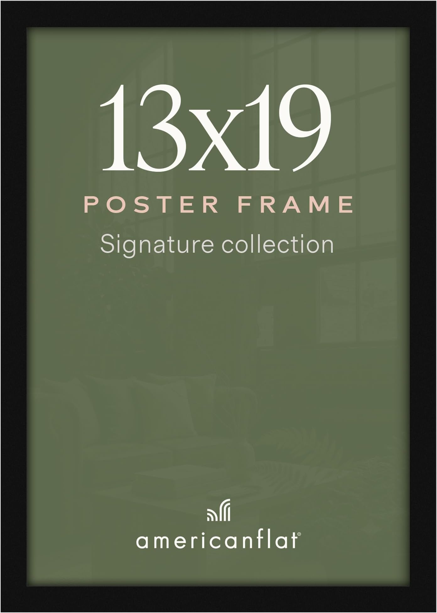 13x19 Picture Frame - Engineered Wood - Black
