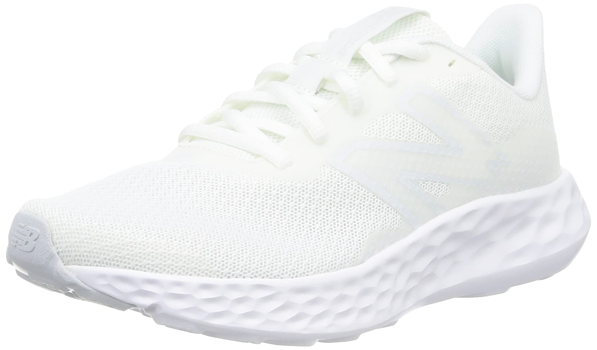 New Balance Women's W411 Current Model Running Walking Sneakers White for School Commute Wide Lightweight Running Shoes 23.5 cm D LG3 (White)