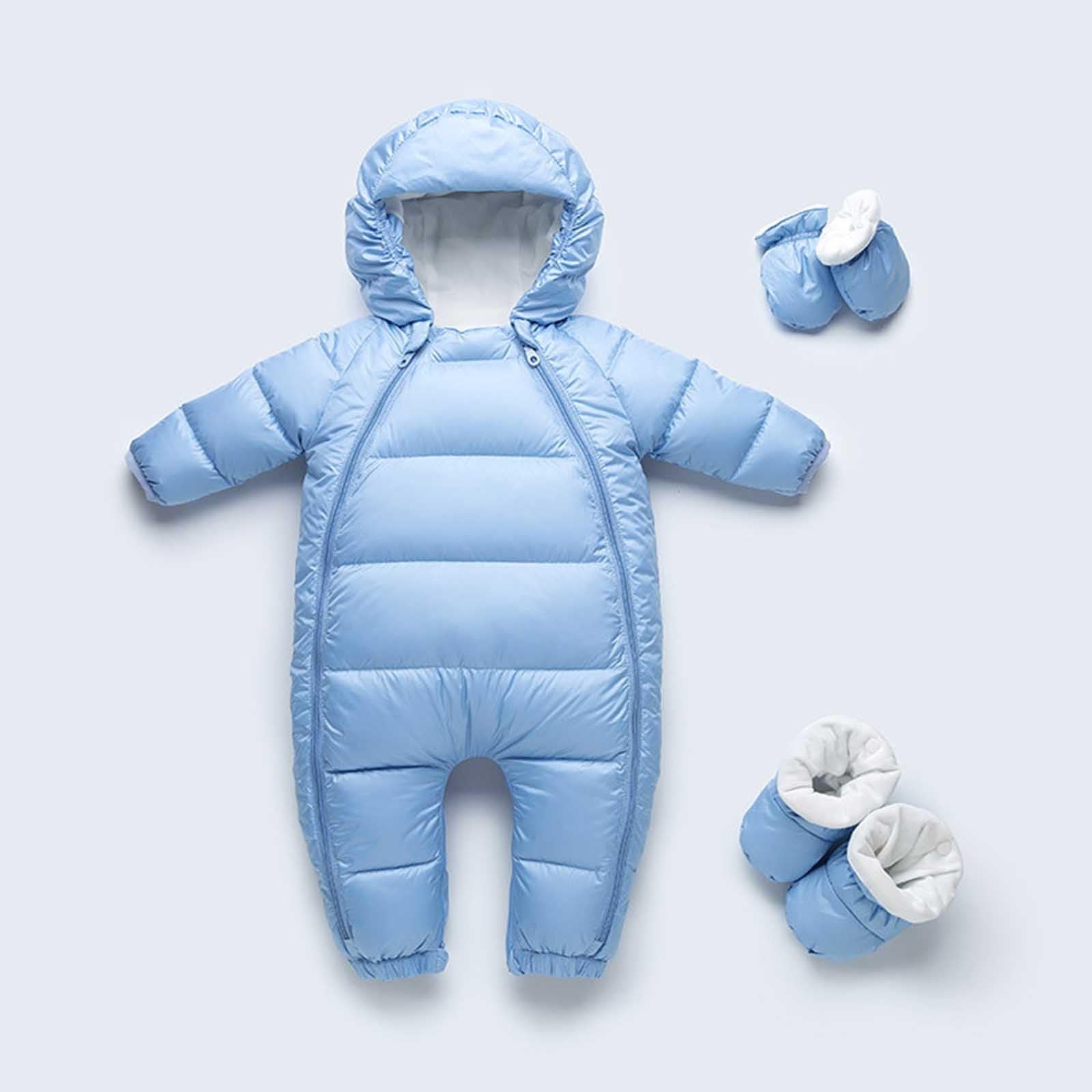 Conjunto de mono con capucha y guantes para bebé, abrigo de invierno con forro polar temático, chaleco de manga larga, chaqueta gruesa para exteriores, 0-24 meses