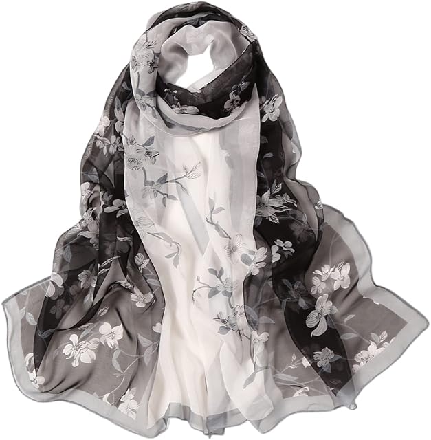 FAIRYGATE Ladies Chiffon Scarf Soft Georgette Headwrap Girls Headscarf Sheer Wrap Women's Scarves & Wraps