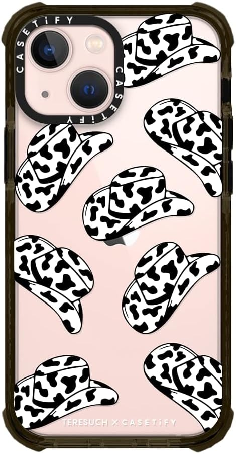 CASETiFY Ultra Impact Case for iPhone 13 Mini - The Cowgirl - Clear Black