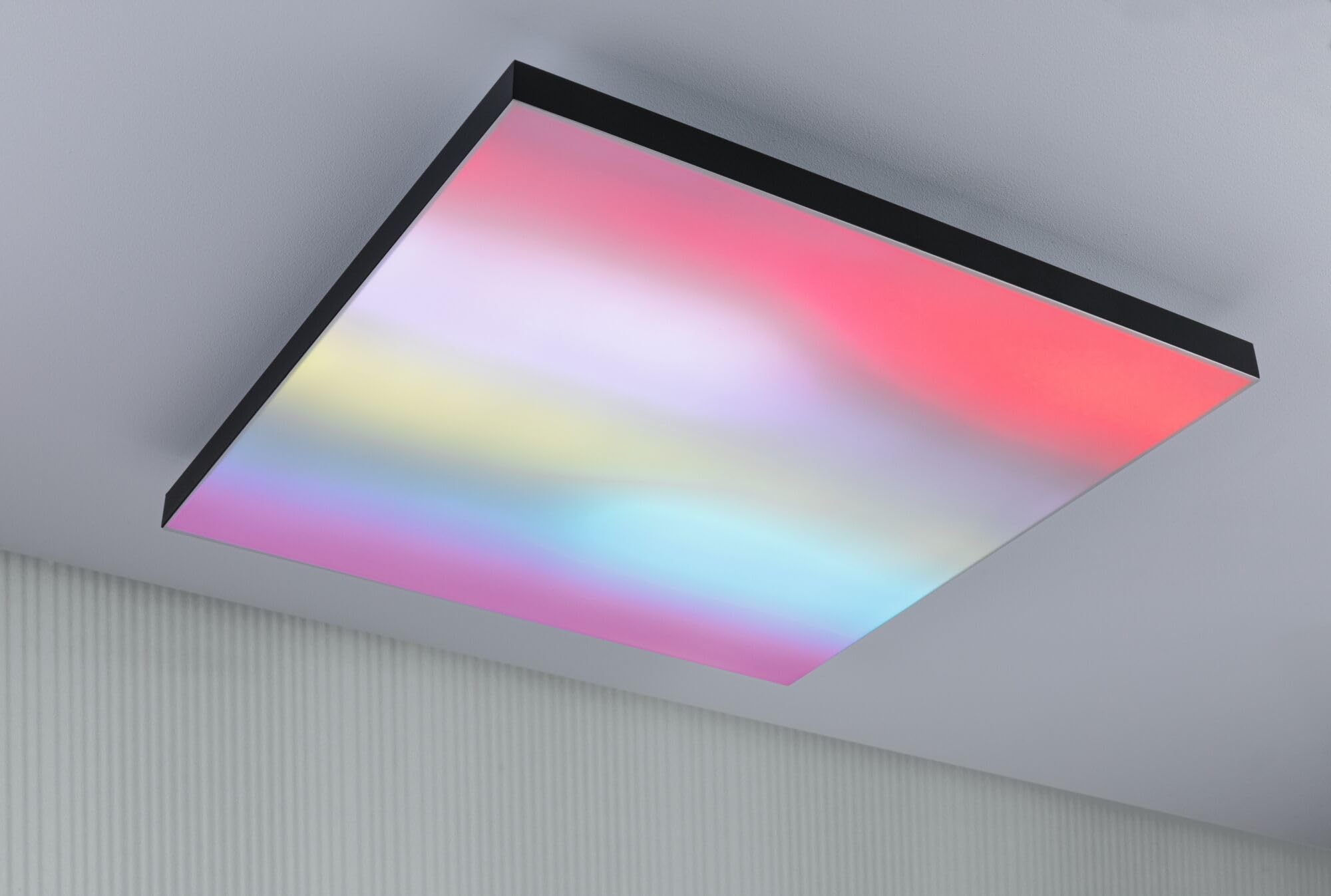 Paulmann 79913 LED Panel Loria Rainbow 595x595mm eckig incl. 1x31 W dimmbar dynamicRGBW Farbsteuerung Weiß matt Metall Deckenleuchte 3000 K