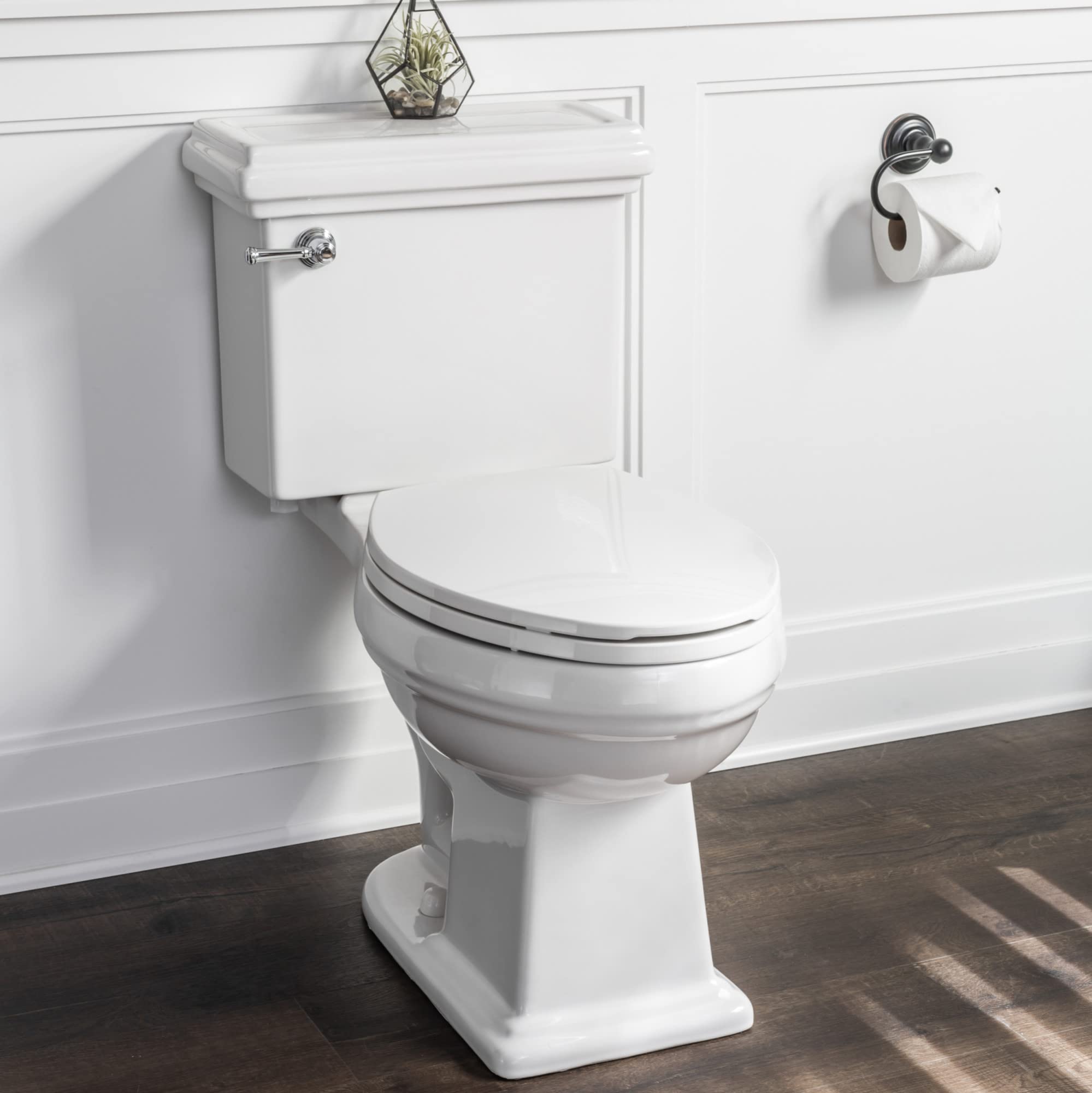 Miseno MNO240C Santi Two-Piece High-Efficiency Toilet, front-side view