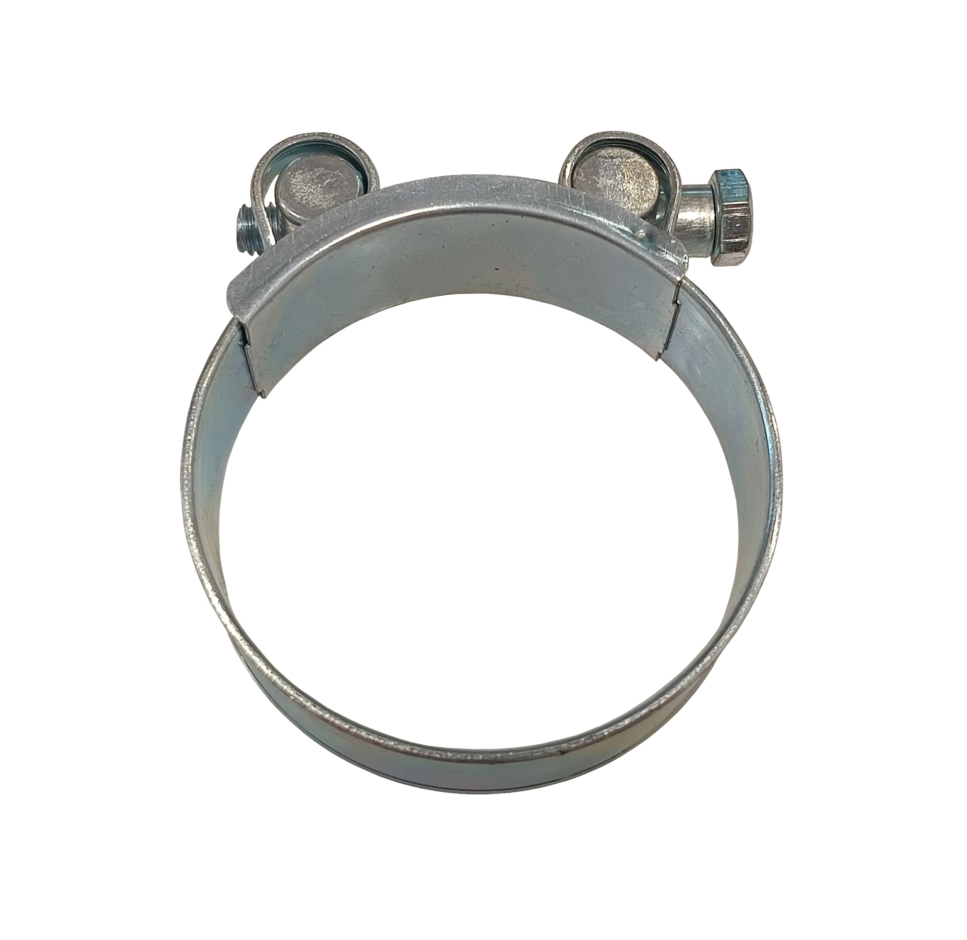 Heavy Duty W1 Galvanized Steel Hose Clamps - High Torque T-Bolt Clips for Irrigation, Suction & Turbo Pipes - Zinc Plated Corrosion Resistant (5, 40mm - 43mm)