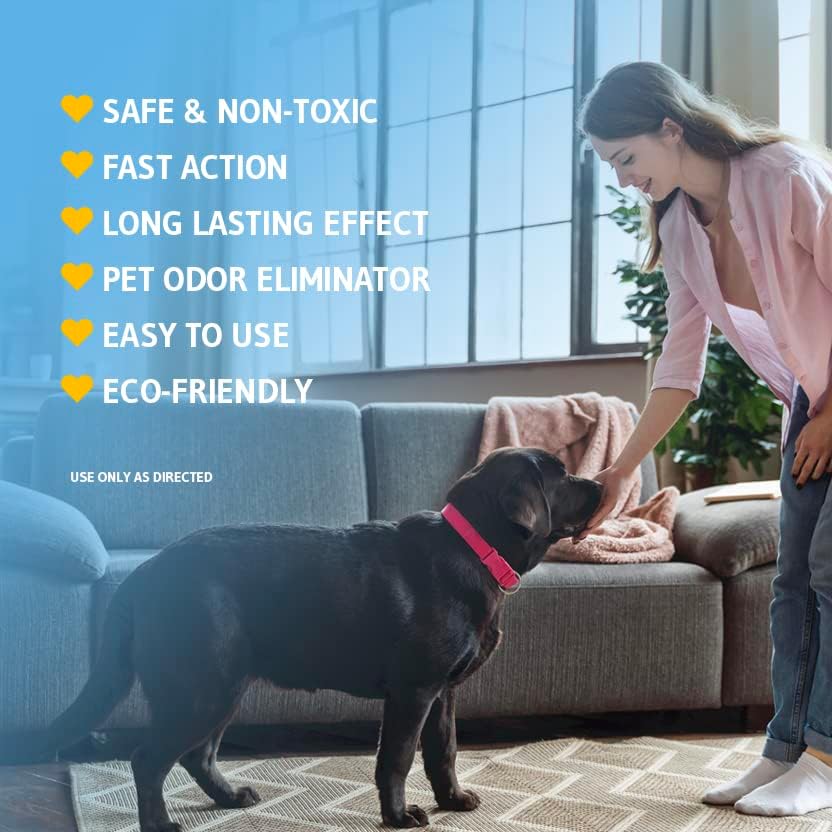 Miniatura 4 de TOKU Eliminador de olores para mascotas para olores fuertes, desodorante cítricos para olores fuertes de orina de perro o orina de gato en