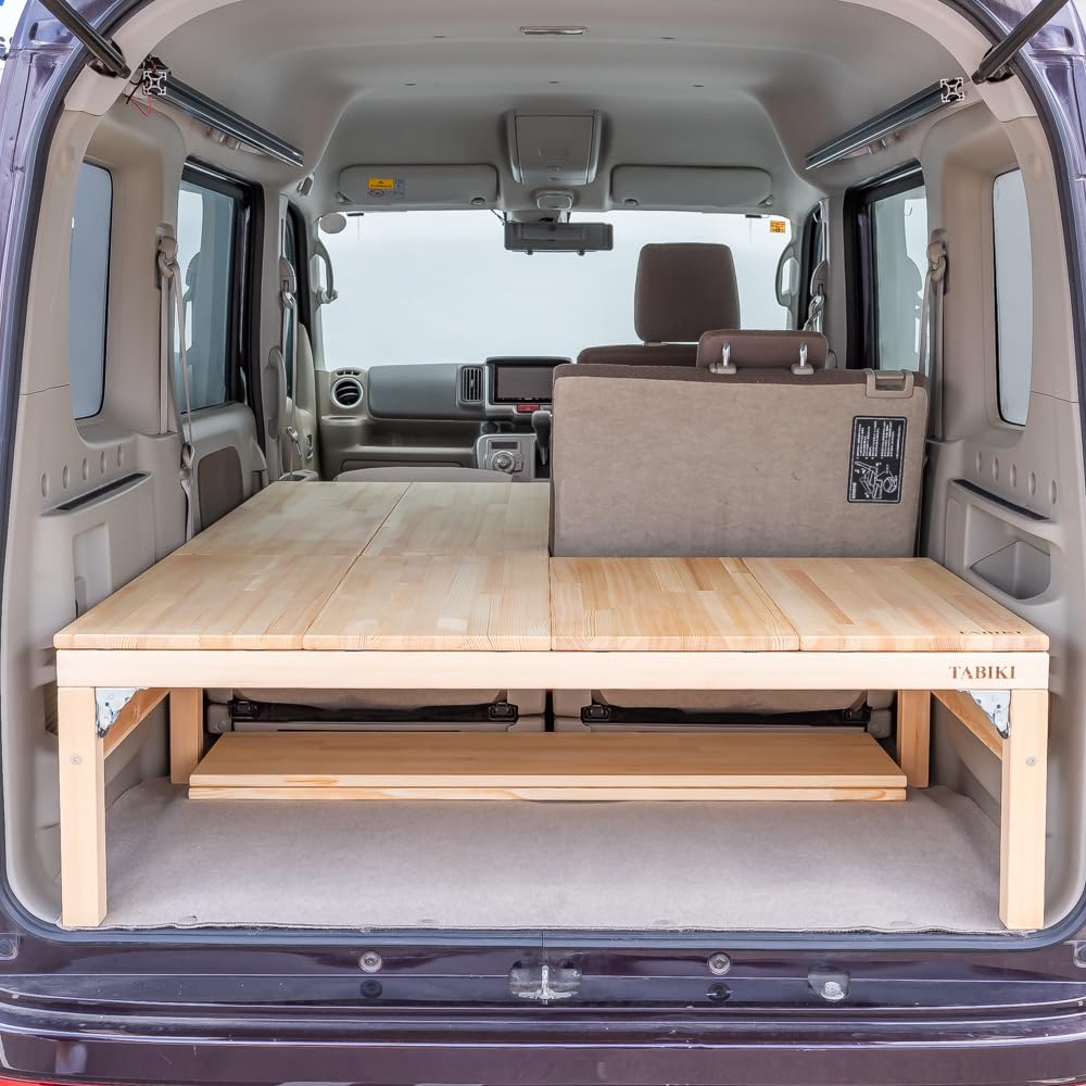 TABIKI　ベッドキット DA17W ワゴン　DA17V VAN　フラット式 Amazon.co.jp: TABIKI 車中泊ベッドキット ワックス塗装, エブリィ