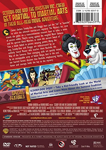 Scooby Doo & The Samurai Sword DVD estadounidense para evitar copias digitales 3