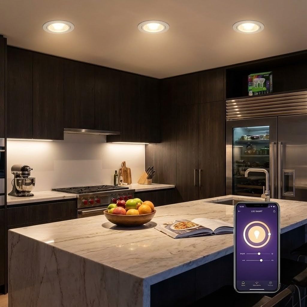 Générique LSC Smart Connect (Lot de 3) Ampoules LED Connectées GU10 WiFi - Dimmable, RGB & Blanc Variable (2700K-6500K) - 4.5W 390lm - Compatible Commande Vocale et Application LSC