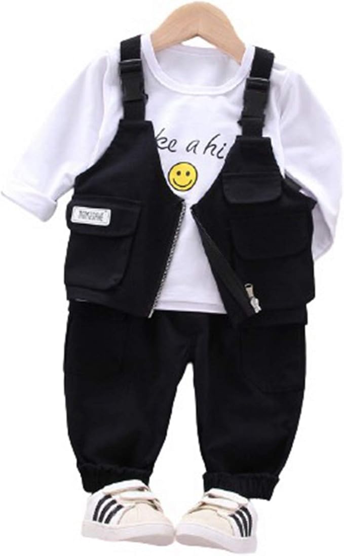 Amazon 男の子服 1 5歳 3点セット ベスト トレーナー ズボン 上下セット 黒い ブラック かっこいい 子供服 80cm 90cm 100cm 110cm 1 キッズ ボーイズ 柔らかい 肌触り良い 春秋服 カジュアル おしゃれ コート ジャケット 通販 Amazon 男の子服 1 5歳 3点セット ベスト トレーナー ズボン 上下セット 黒い ブラック かっこいい 子供服 80cm 90cm 100cm 110cm 1 キッズ ボーイズ 柔らかい 肌触り良い 春秋服 カジュアル おしゃれ コート ジャケット 通販