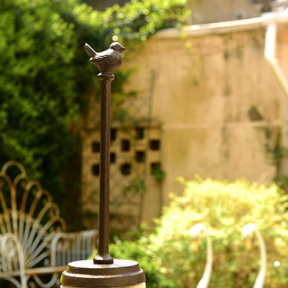 Retro Cast Iron Bird Paper Towel Holder,Decorative Standing Toilet Paper Holder,Antique Brown
