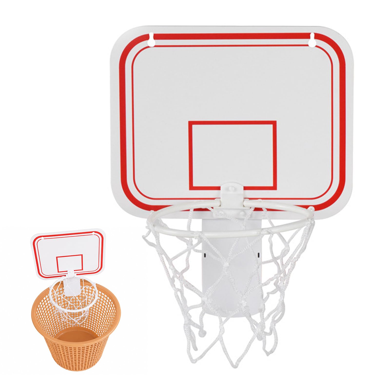 Mini Basketball Hoop Clip for Wastebasket Bin, Novelty Gift Wastepaper Fun​
