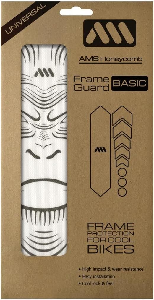 Bike Frame Protector Universal Fit - 9-Piece Set for Down Tube, Chainstay, Cable Wear, High-Impact Honeycomb PVC to Protect Your Bike from Scratches, Chips and Dings