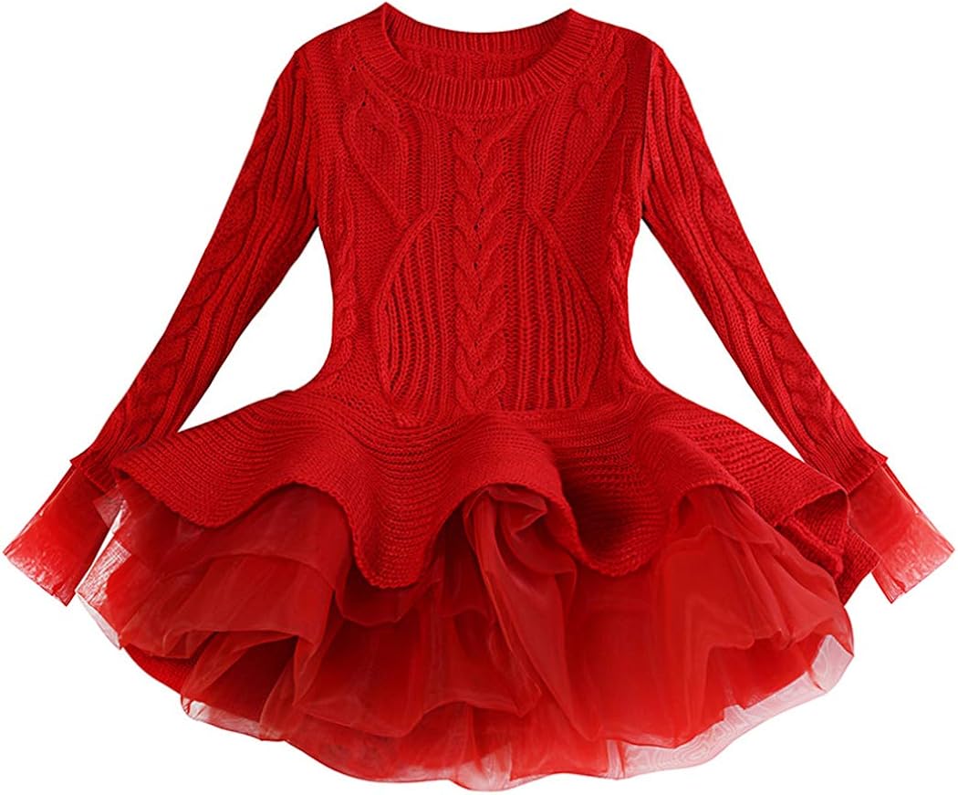 WEONEDREAM Girl Winter Long Sweater Dress: Clothing, Shoes & Jewelry